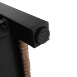 Outdoor Kitchen Wicker Island Rolling Cart & Storage Cabinet Brown