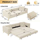3-In-1 Convertible Sleeper Sofa