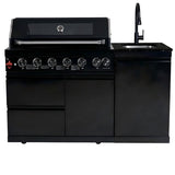 62.6 Inch 6-Burner Deluxe Stainless Steel Propane Gas Outdoor Kitchen Barbecue Island Grill