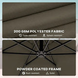 Large Garden Umbrella, Outdoor Hanging Cantilever Umbrella