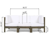 Oana 3 Piece Sofa Set With Water Resistant Cushions