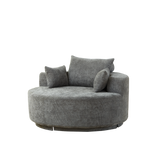 55'' Chenille Foam Single Swivel Chair