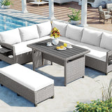 Tomax 5-Piece Outdoor Patio Rattan Sofa Set