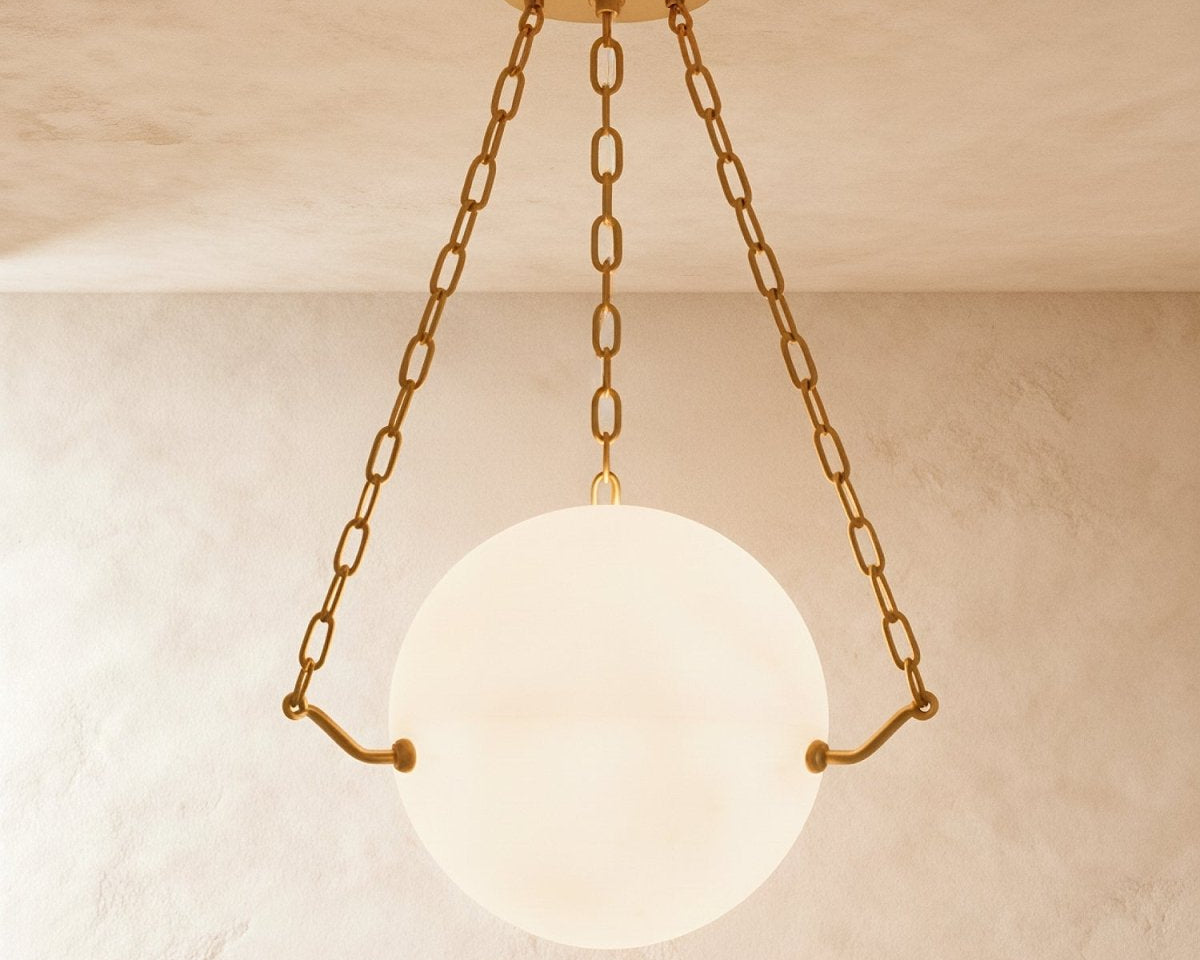 Globus Alabaster Pendant Light