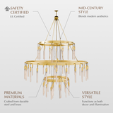 Sidero 3-Tier Round Chandelier