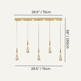 Drop Linear Chandelier