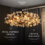 Petala Crystal Round Chandelier