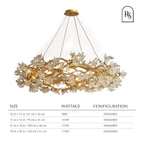 Petala Crystal Round Chandelier