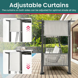 Pamapic Convertible Patio Swing & Outdoor Dining Set