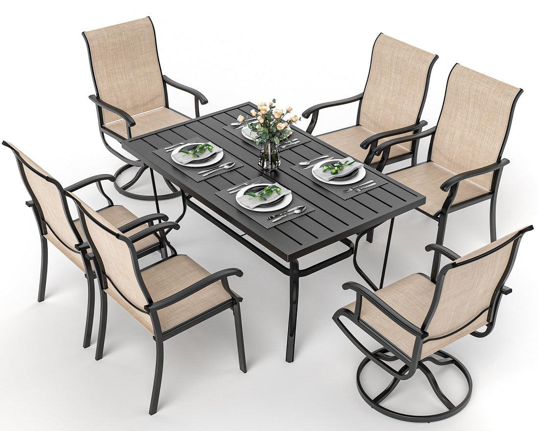 Outdoor Dining Set with Mixed Seating