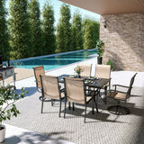 Pamapic Outdoor Dining Set with Mixed Seating