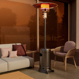 Pamapic 48000 BTU Propane Freestanding Patio Heater with Cover & Wheels