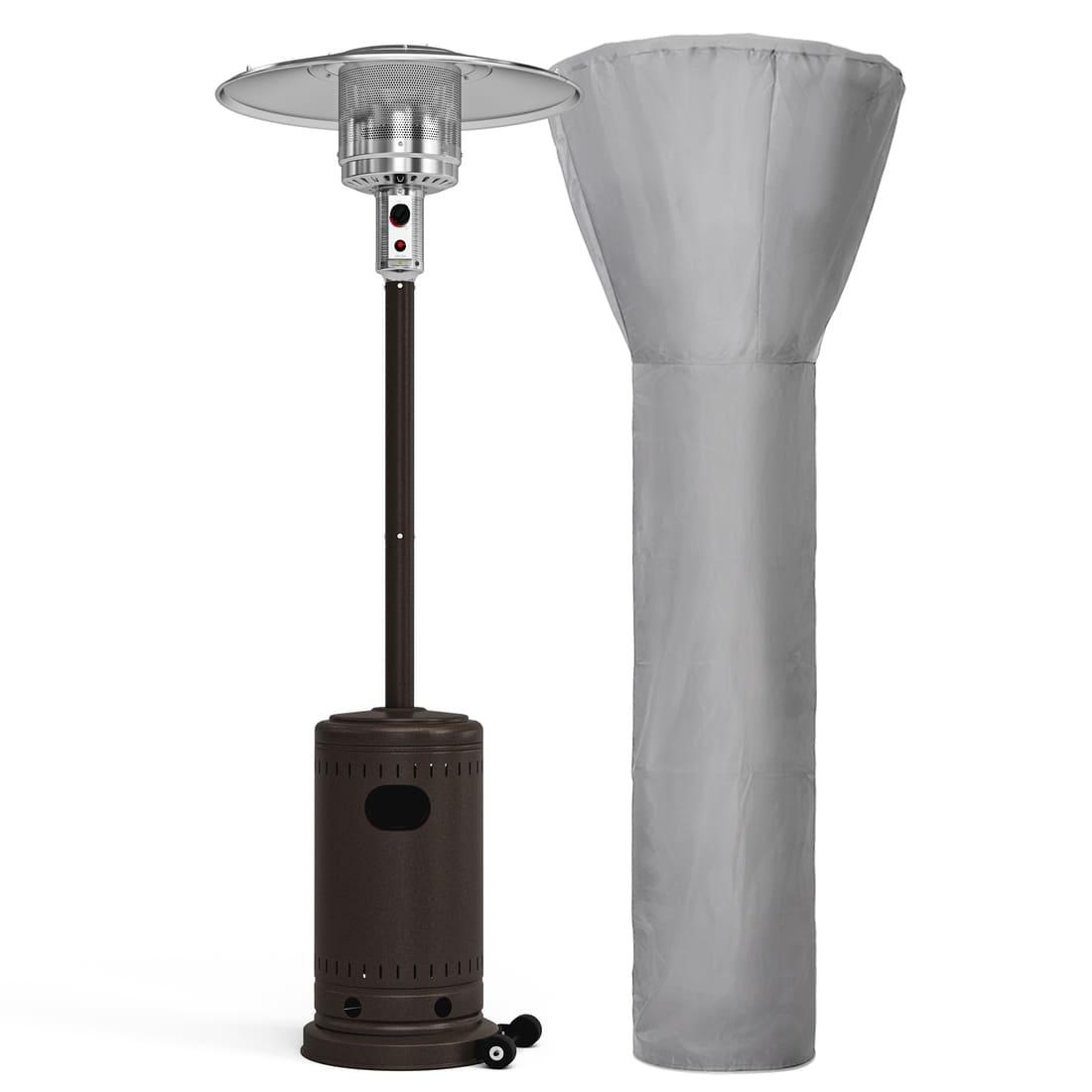 Pamapic 48000 BTU Propane Freestanding Patio Heater with Cover & Wheels