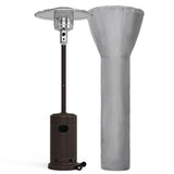 Pamapic 48000 BTU Propane Freestanding Patio Heater with Cover & Wheels