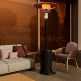 Pamapic 48000 BTU Propane Freestanding Patio Heater with Cover & Wheels