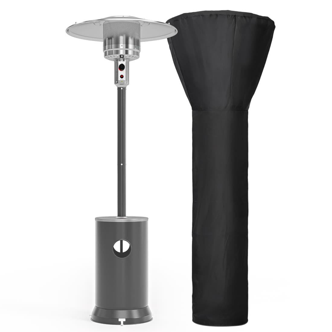 Pamapic 48,000 BTU Propane Patio Heater with Table Top & Wheels