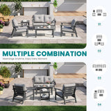 Corex HDPE Outdoor Sectional Sofa, 6-Piece
