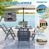 Corex HDPE Foldable Dining Set, 5-Piece