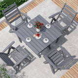 Corex HDPE Foldable Dining Set, 5-Piece