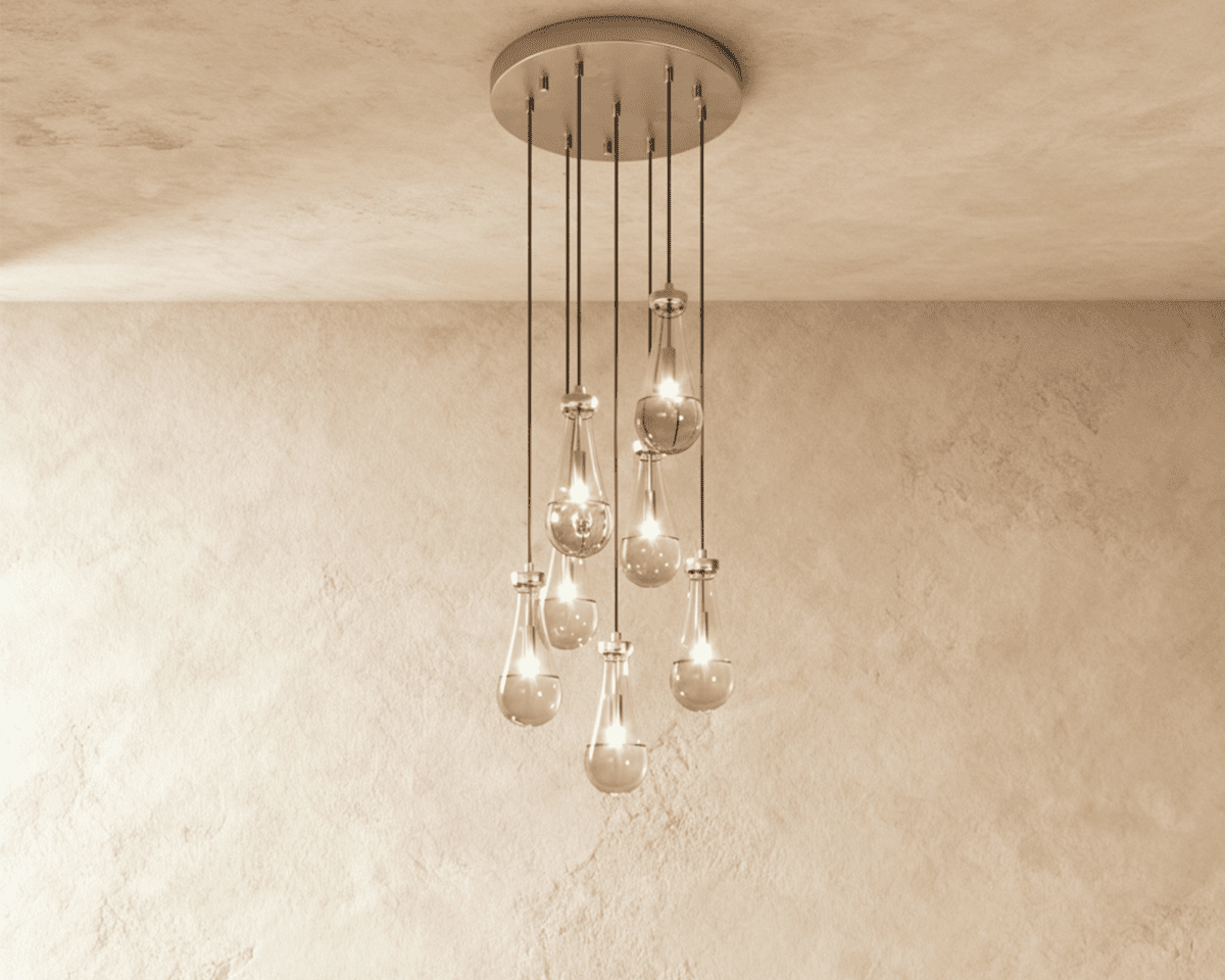 Pulcher Glass Tears Chandelier