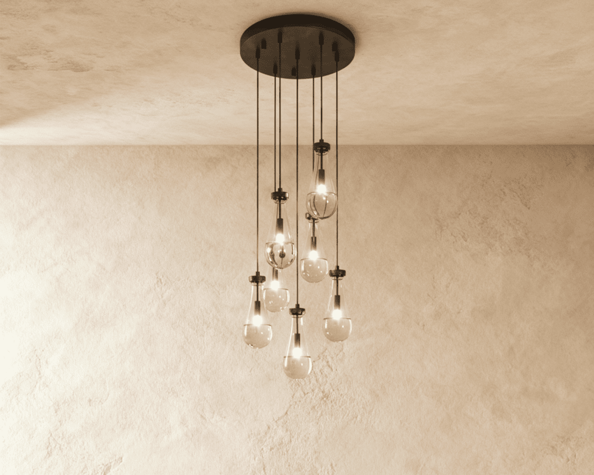 Pulcher Glass Tears Chandelier