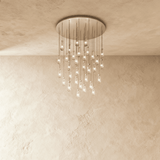 Pulcher Glass Tears Chandelier