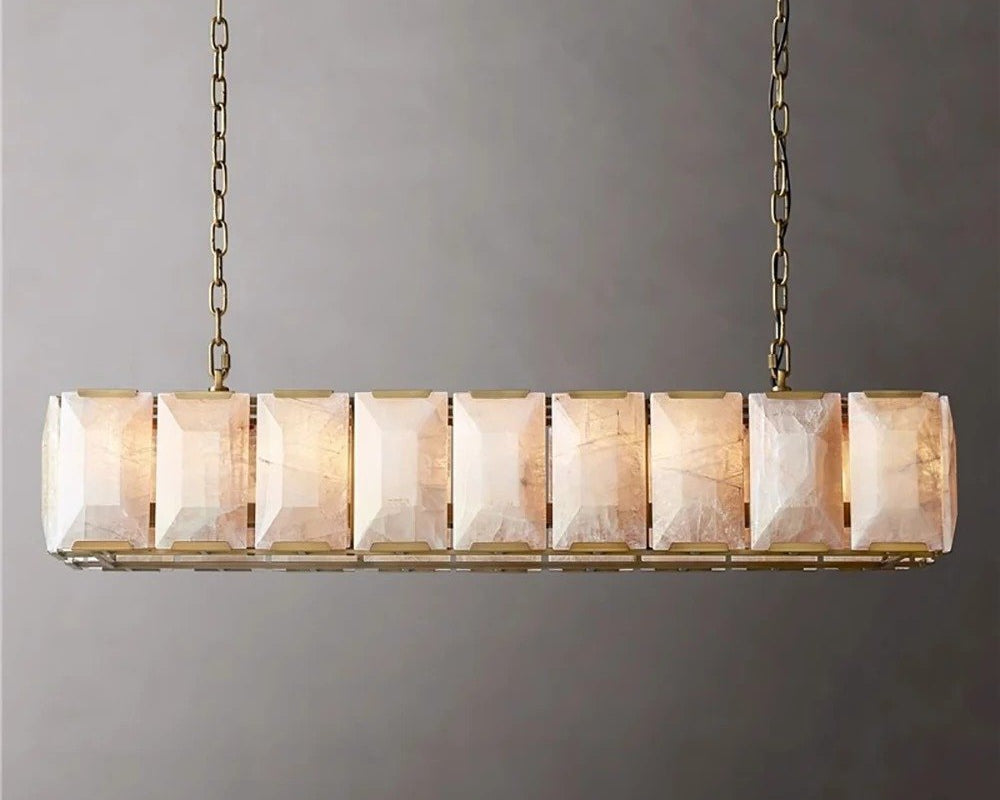 Sakhra Alabaster Linear Chandelier