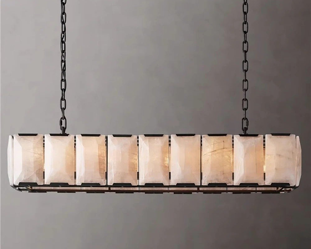 Sakhra Alabaster Linear Chandelier