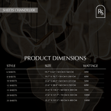 Sheets Chandelier (Round Ceiling Mount)