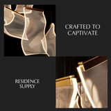 Sheets Chandelier (Round Ceiling Mount)