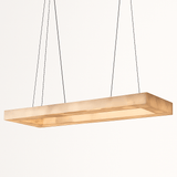 Teva Rectangular Alabaster Chandelier