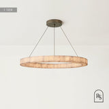Teva Round Alabaster Chandelier