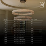 Teva Round Alabaster Chandelier