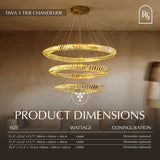 Tiwa 3-Tier Chandelier
