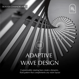 Waves Chandelier