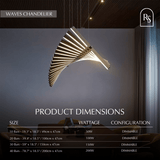 Waves Chandelier
