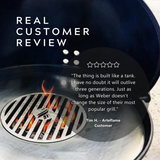 Arteflame Two-Piece Flat-Top Kit — Fits Weber® Kettle Grills